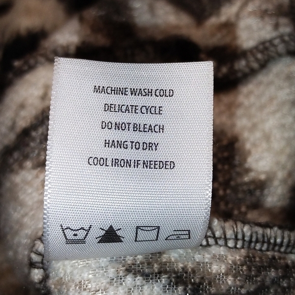 Member's Mark Cozy Sherpa faux fur leopard print zipper front jacket Size: XL - Picture 5 of 5